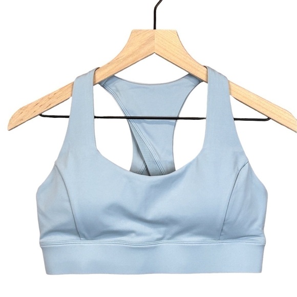 Other - Sports Bra Women's Activewear Padded Razorback Blue-Gray Size-L NWT